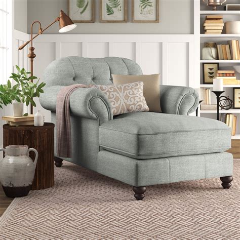 Tufted Chaise Lounge Chair | Foter