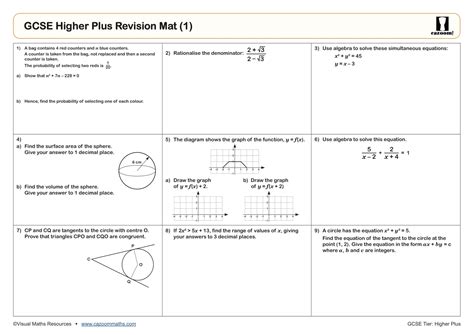 Image result for GCSE Maths Algebra Probability Worksheet