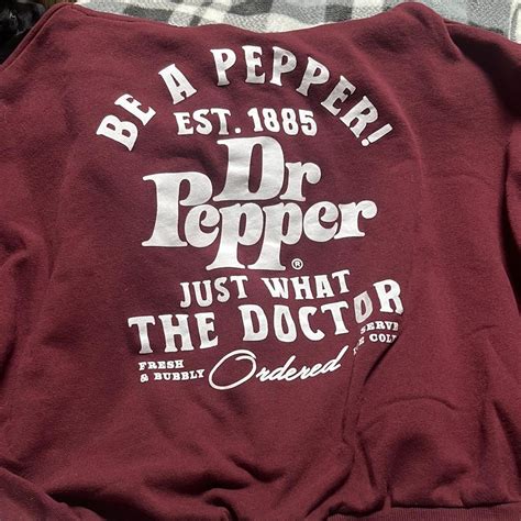 Burgundy Dr Pepper hoodie #DrPepper | Depop