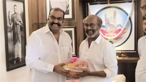 Rajinikanth meets Napoleon again; ‘Ejamaan’ reunion sparks nostalgia ...