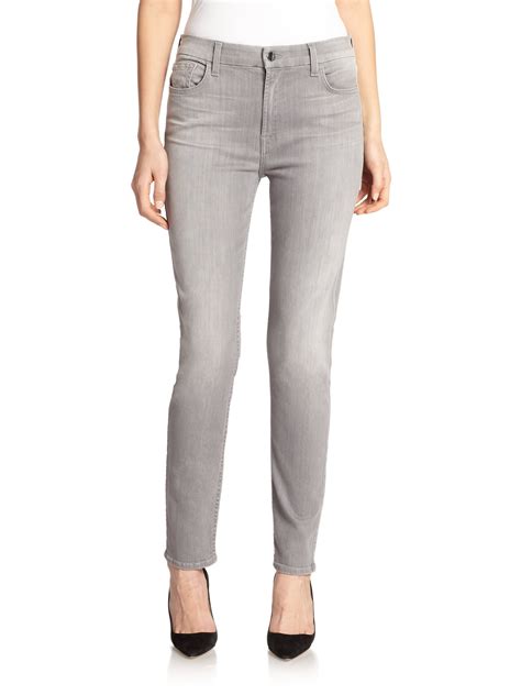Womens Grey Velvet Skinny Jeans at Eileen Perry blog