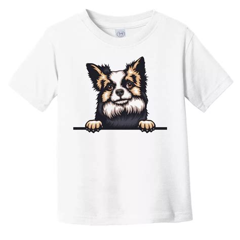 Bella Canvas Long Haired Chihuahua Dog Breed Popping Up Cute Toddler ...
