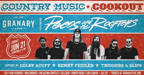 Country Music Cookout at Granary Live, 742 S 500 W, 84101, Salt Lake ...