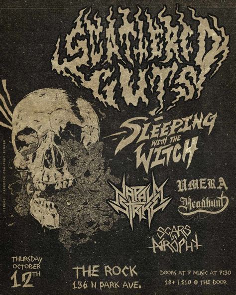Scattered Guts and SWTW at The Rock, The Rock, Tucson, 12 October 2023 ...