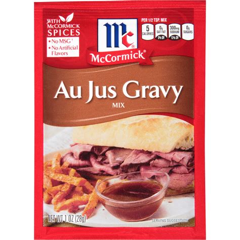 Au Jus Gravy Packet at Lara Roberts blog