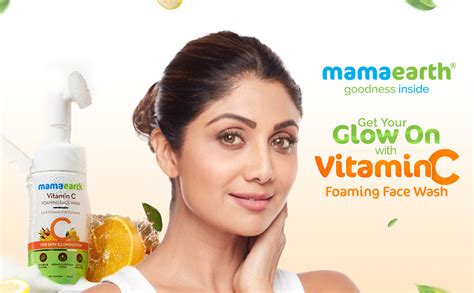 Mamaearth Vitamin C Foaming Face Wash with brush, Combo Pack with ...