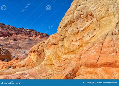 AZ-N. Coyotte Buttes-the Wave Stock Photo - Image of scenic, shadows ...