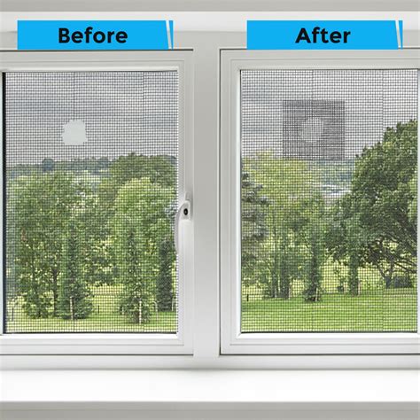 Snapklik.com : Black Window Screen Repair Tape, 2IN X 10FT Screen Repair Kit For Windows Or ...