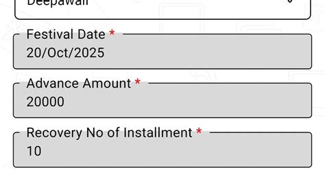 Now teachers can apply your festival advance in kalanjiam app.. ~ Agri Info