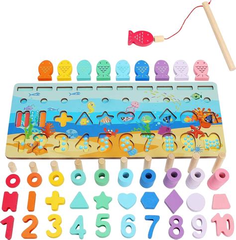 CHANNAPATNA TOYS Wooden Number Puzzle Sorting Toy - Montessori ...