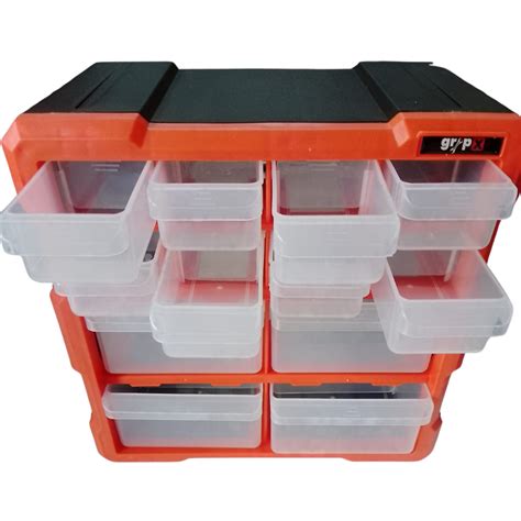 Gripx Plastic Tool Box with Organizer (Pack of 12) – Robocraze