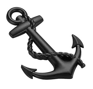 Incognito-7 3D Anchor Navy Boat Ship Pirate Hook Metal Logo Sticker ...