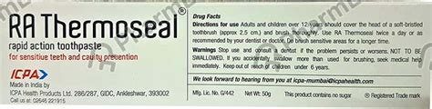 Buy THERMOSEAL RA 5/0.7 % CREAM 50 GM Online & Get Upto 60% OFF at ...