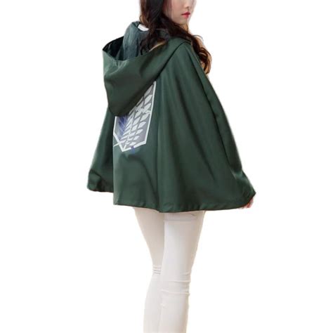 Attack on Titan Scout Regiment Cloak Cape with Necklace Survey Corps ...