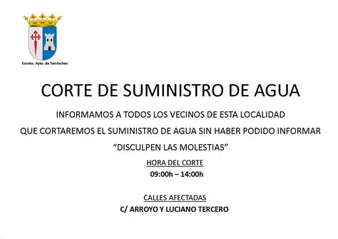 "2º CORTE DEL SUMINISTRO DE AGUA"