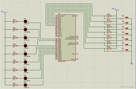 STM32：制作LED流水灯_stm32f103c4 led-CSDN博客