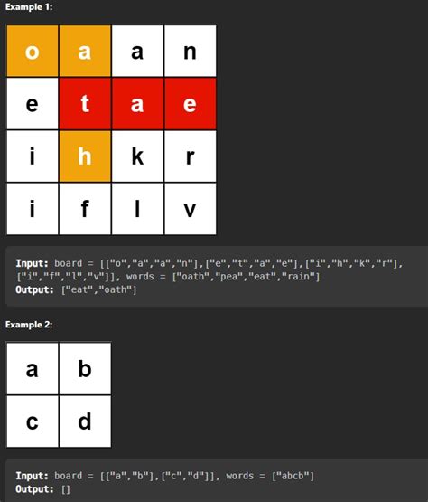 Image result for Word Search LeetCode