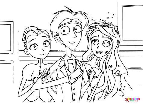 Image result for Corpse Bride Emily Coloring