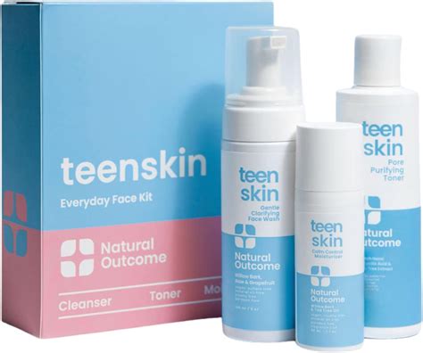 Amazon.com: Teen Skin Care Kit 3-Step | Acne Face Wash Skin Care ...