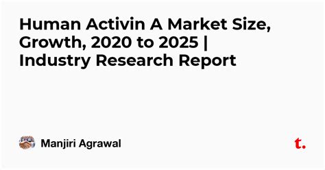 Human Activin A Market Size, Growth, 2020 to 2025 | Industry Research ...