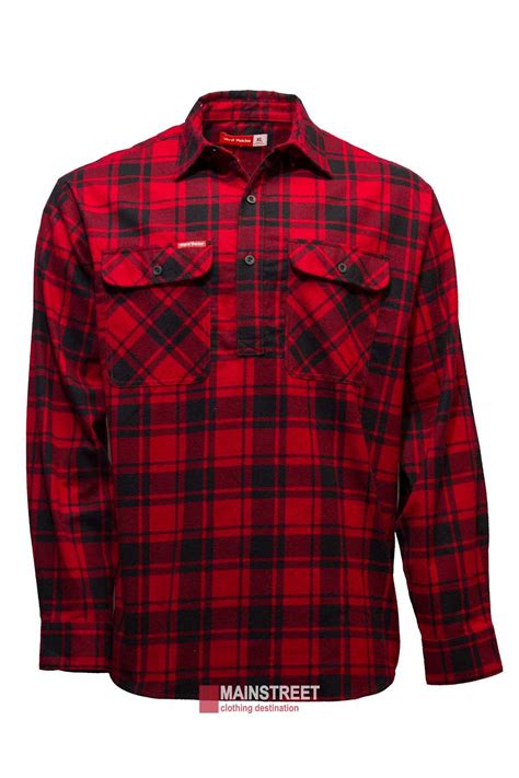 Yakka Closed Front Check Flannelette Shirt - Mainstreet Clothing