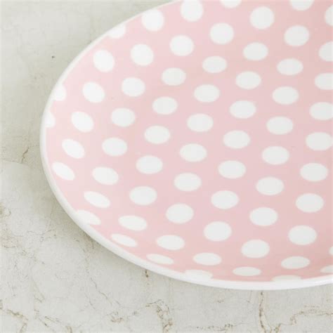 Buy Corsica Polka Set of 6 Bone China Printed Snack Plates - 18cm from ...