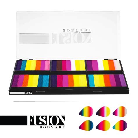Buy Fusion Body Art Petal Palette - Leanne's Vivid Rainbow FX - MyDeal ...