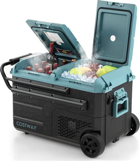 COSTWAY Car Refrigerator with Wheels, 40-Quart India | Ubuy
