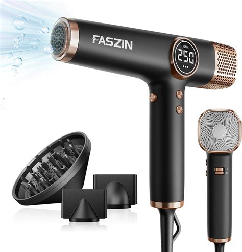 Amazon.com : Faszin Hair Dryer, Lightweight Blow Dryer with 110000 RPM ...