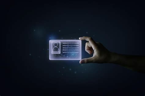 Digital id card held in hand | Premium AI-generated image