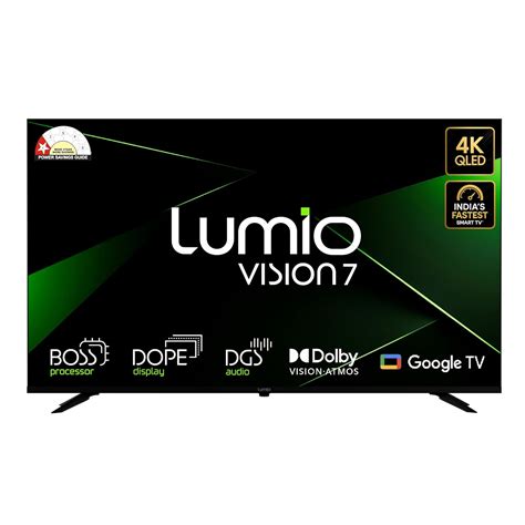Lumio Vision 7 139 cm (55 inches) 4K Ultra-HD Smart QLED Google TV FTW3-ADSG : Amazon.in ...