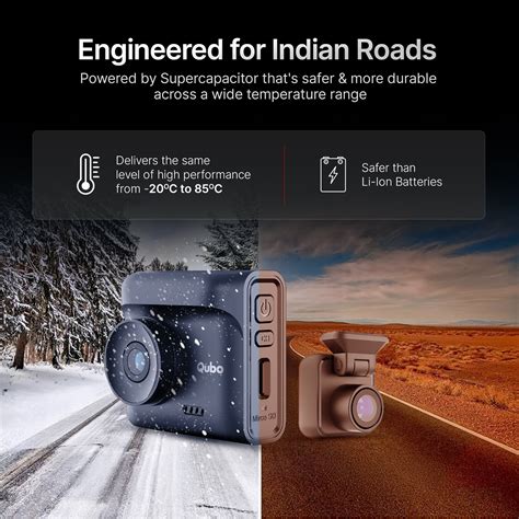 Qubo Dash Cam Pro 2.7K Front & Rear | 5MP HDR Car Camera – Qubo India