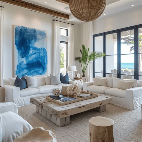 Coastal Inspired Living Rooms