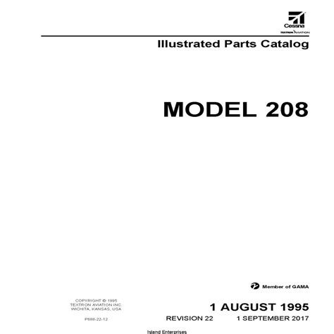 Cessna Model 208 Illustrated Parts Catalog P688-24-12 PDF