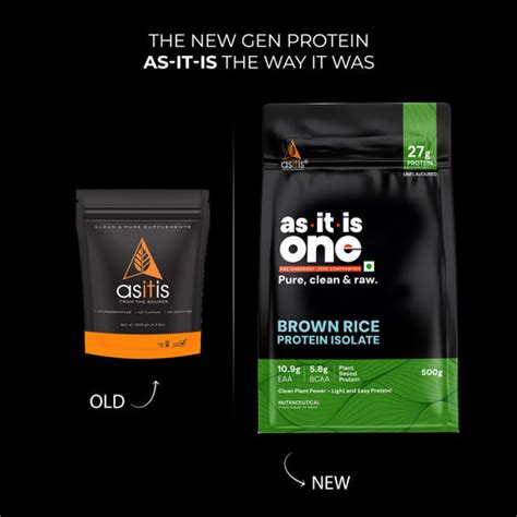 AS-IT-IS Brown Rice Protein 80% - Vegan Protein Source Designed as Mea ...