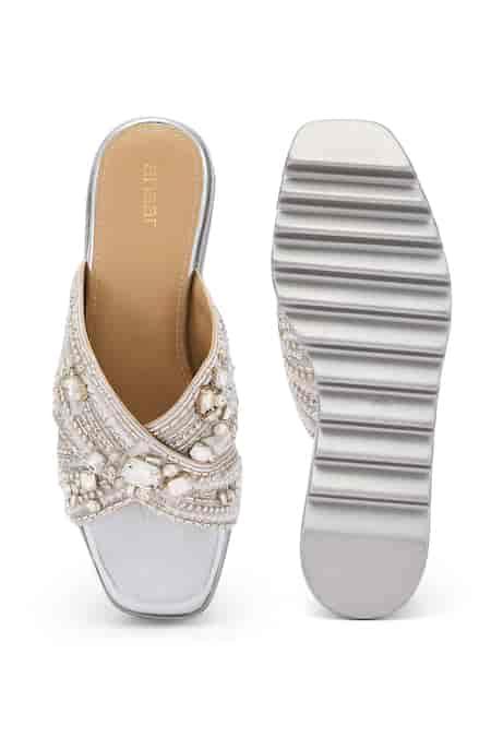 Buy Silver Sequins, Beads, Crystals Reign Supreme Jewel Embellished ...