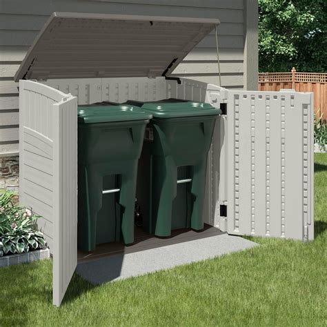 Outdoor storage shed for garbage cans | Wooden shed kits