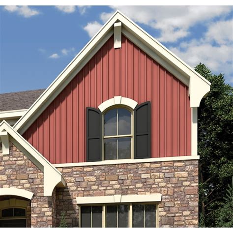 Georgia-Pacific Single 7-in Board and batten Hampton Red Vinyl Siding ...