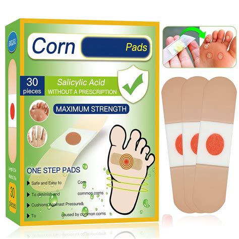 Amazon.com : 30Pcs/Box Corn Patch/patches, Foot Corn Removal Patch，Corn Remover Feet，Callus ...