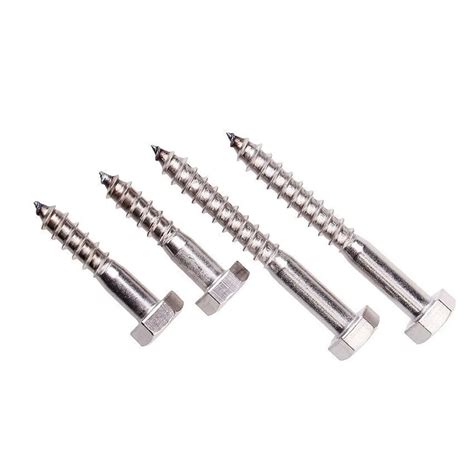3/8 X 2" Lag Bolts Hex Head Stainless Steel Heavy Duty Wood Screws A2 ...