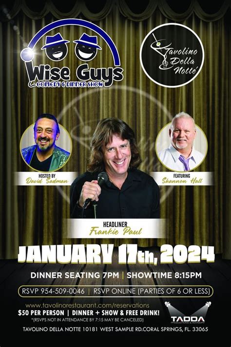 Wise Guys Comedy Show, 10181 W Sample Rd Coral Springs, FL, United ...