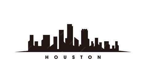 Silhouette Of Houston Skyline