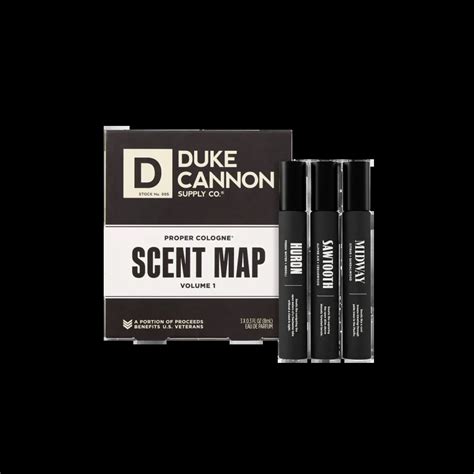 Duke Cannon Proper Cologne Scent Map Sampler | Berings