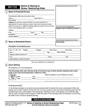 2024-2026 Form CA DV-710 Fill Online, Printable, Fillable, Blank ...