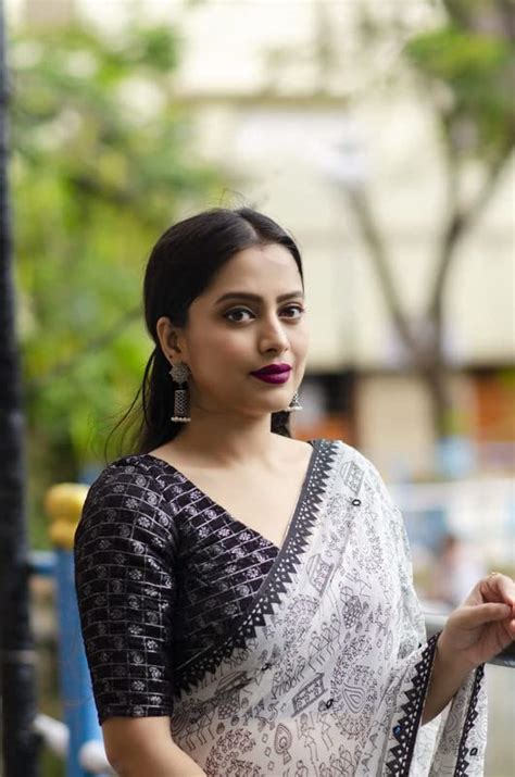 Buy WiMO ready to wear 1 minute Worli print georgette saree with ...