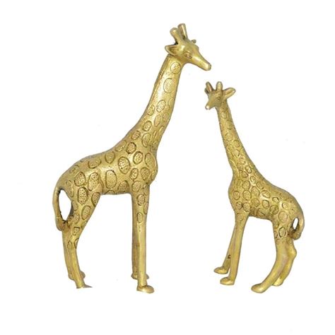Buy eCraftIndia Decorative Giraffe Brass Showpiece (20 cm x 5 cm x 23 ...