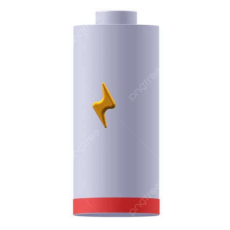 Low Battery Icon 3d, Battery, Low, 3d PNG Transparent Clipart Image and ...