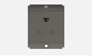 Norisys -Square Series -Socket 6A 3-Pin-only Shuttered - 2 Module ...