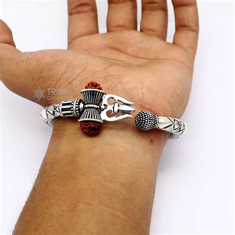 925 Sterling silver handmade unique design Lord Shiva trident trishul ...