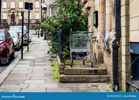 Supermarket Trolley Abandoned Stock Image - Image of cart, outdoors ...